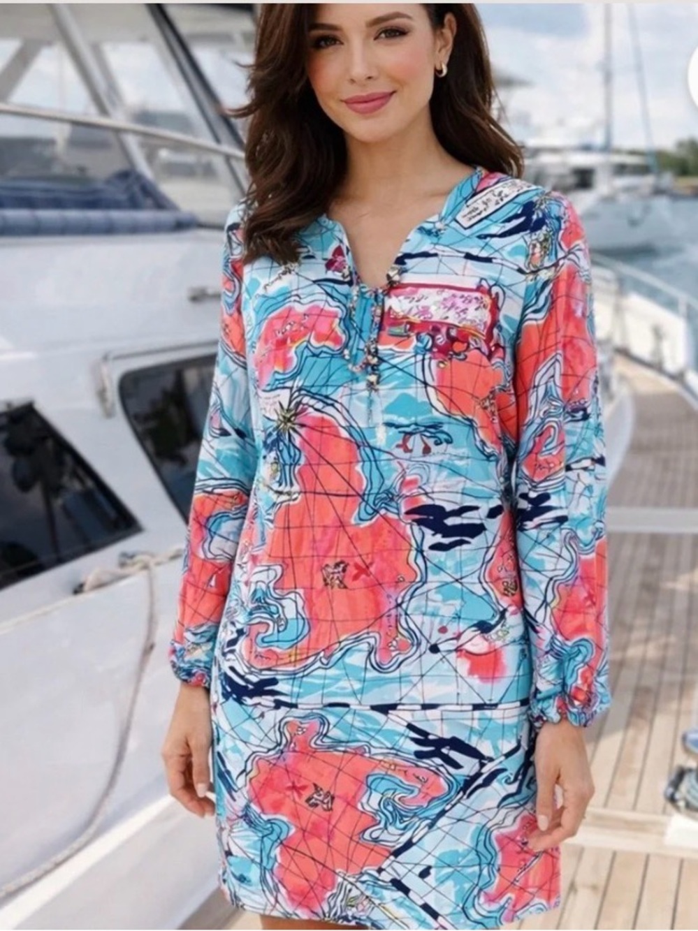 Lilly Pulitzer X Marks TheSpot 100%Silk Dress